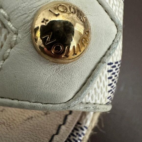 Louis Vuitton Damier Azur wedge sandals - Picture 10 of 11